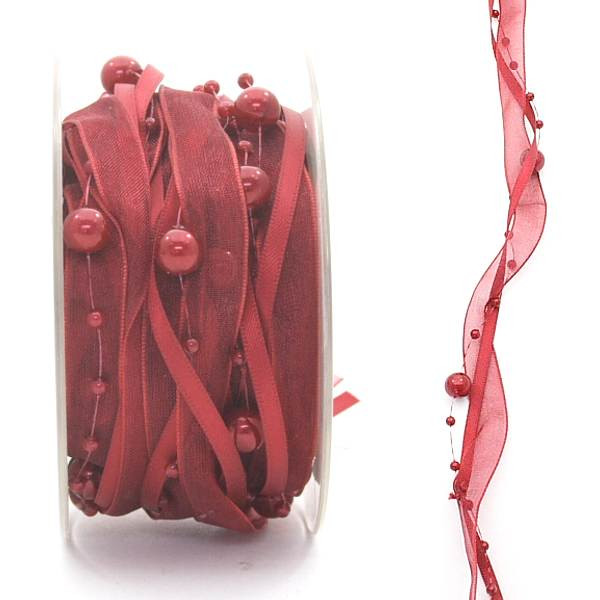 Organzaband Fancy Pearls