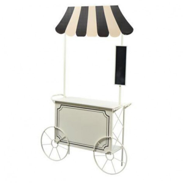 Metall Blumentisch mit Dach