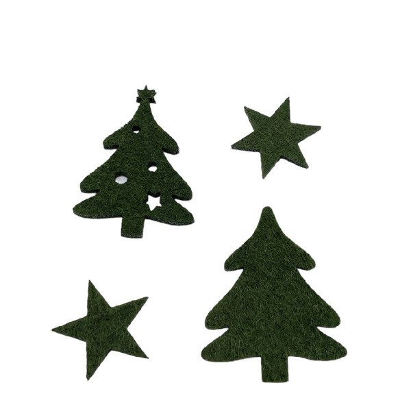 Filzsortiment "Sterne &amp; Bäume" 4f. Sort.