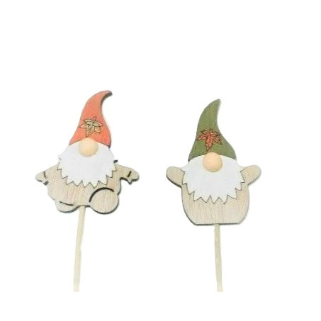 Holz-Zwerge Stecker 2f sort