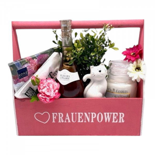 Holz-Bügelkiste &quot;Frauen Power&quot;