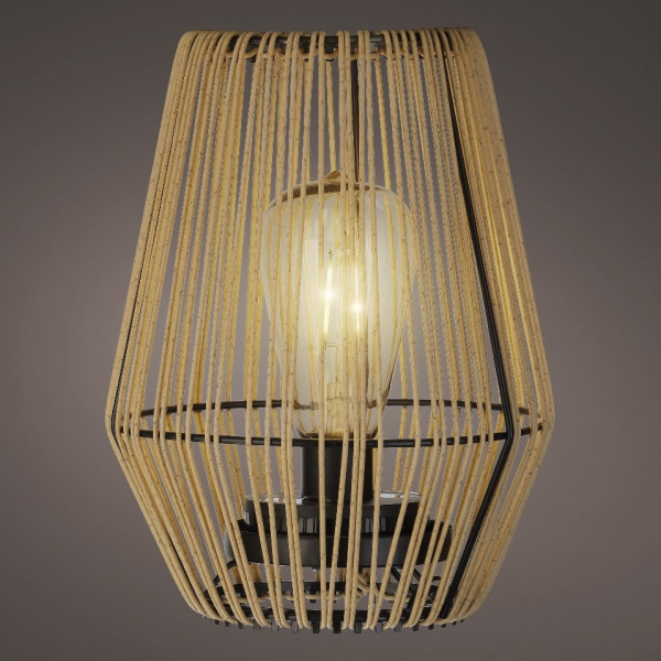 Solar Tischlampe Wicker Dauerbetrieb