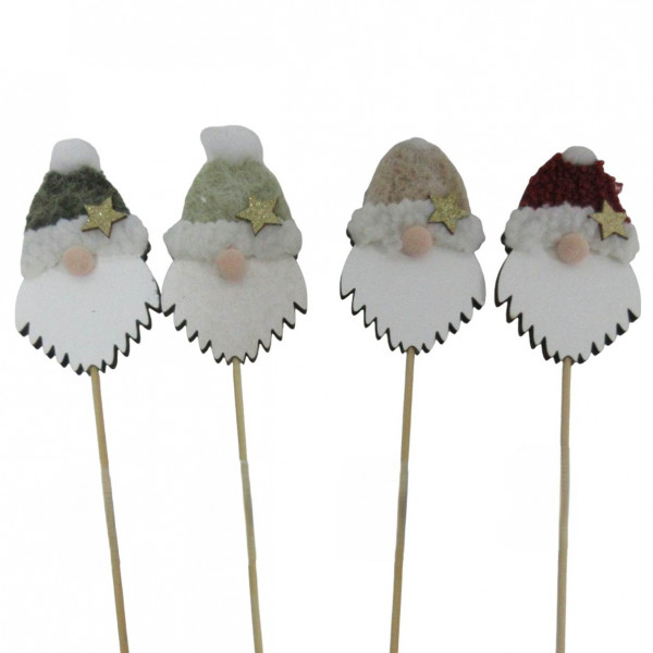 Holz-Santakopf am Pick 4f sort.