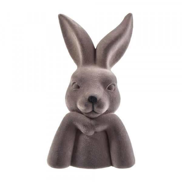 Vorbestellung: (425) Poly Hasenbüste beflockt