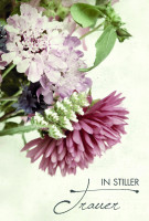 Trauerkarte "tender" mit Kuvert "In stiller Trauer" Trauerkarte "tender" mit Kuvert "In stiller Trauer"